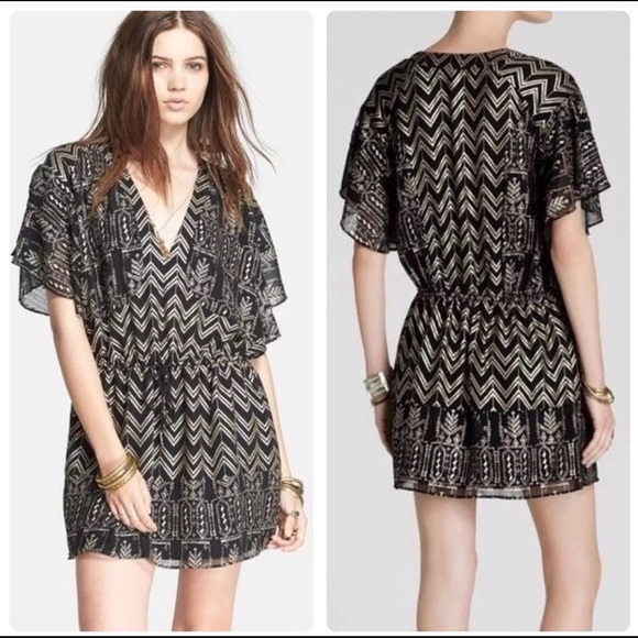 Free People Dresses & Skirts - Free People Love Your Chaos black & gold dressBOGO